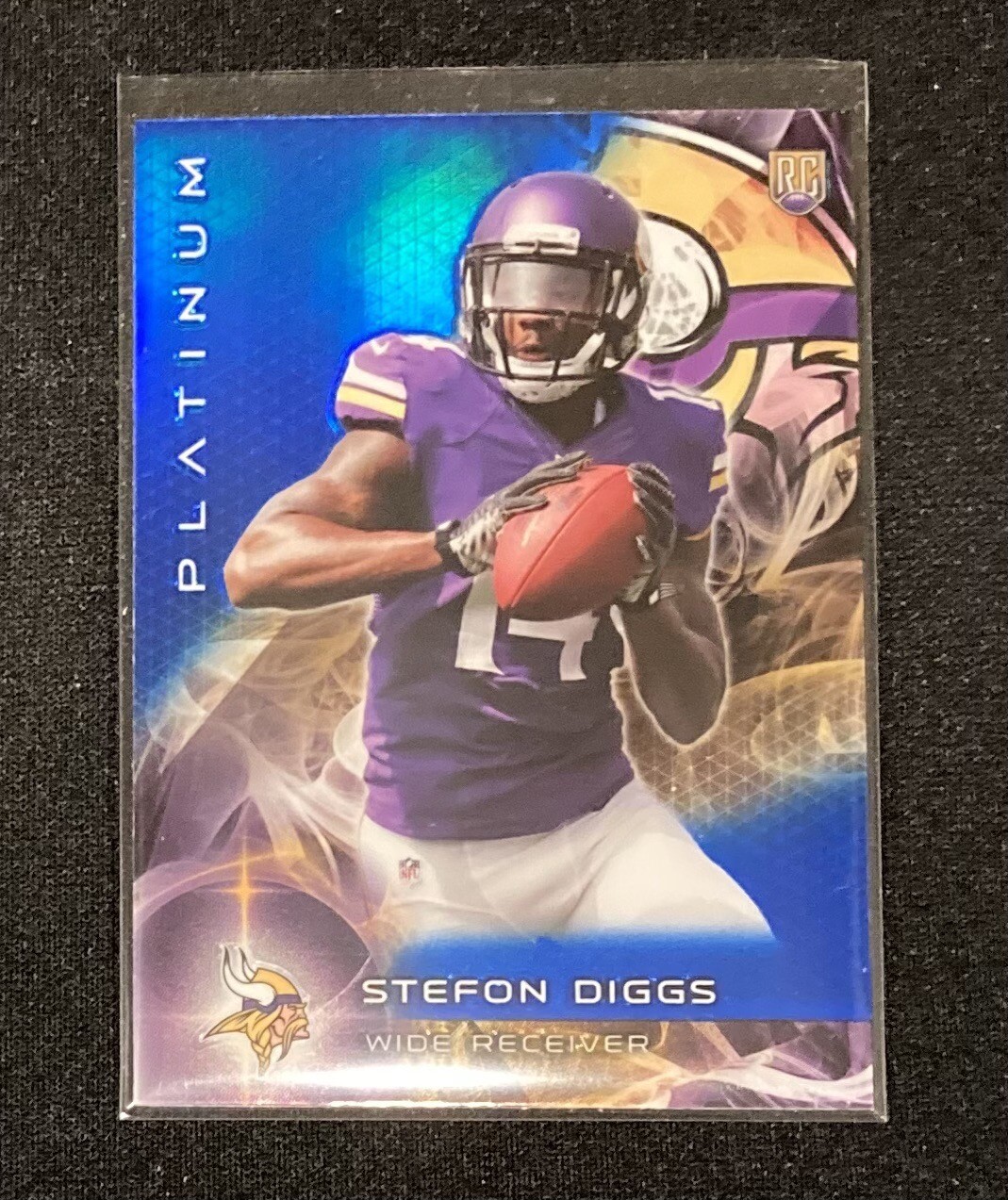 2015 Topps Platinum Rookies Sapphire Refractor Stefon Diggs #141 RC Viking/Bills