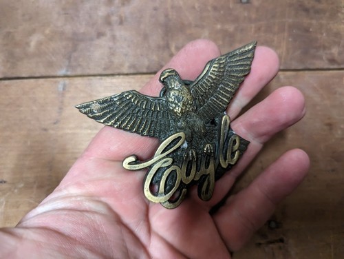 Vintage Pewter Farm Spec-Cast International Case IH Bald Eagle USA Belt Buckle - Picture 4 of 5