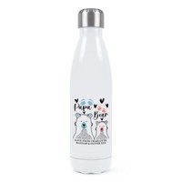 Personalisiert Papa BäR Doppelwand Wasserflasche Vatertag Opa Geburtstag