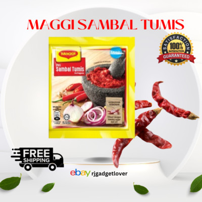10 Packs 60g MAGGI SAMBAL TUMIS Spicy Universal Use Chili Paste Easy Cook