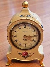 Vintage HECO 7 Jewels Musical Alarm Clock Germany Working 7"