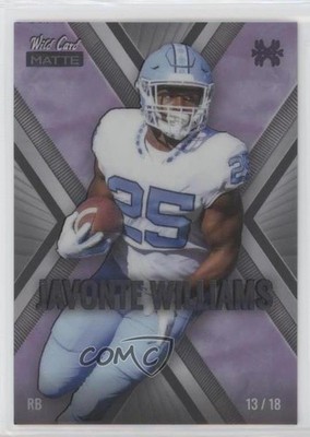2021 MATTE Mega Box Silver - Purple X 13/18 Javonte Williams Rookie RC 1i7