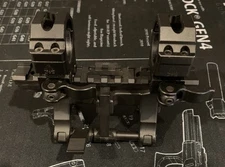 UTG Deluxe Stanag Claw Mount H&K Matte - MNT-HK02 with UTG 30mm QD Scope Rings