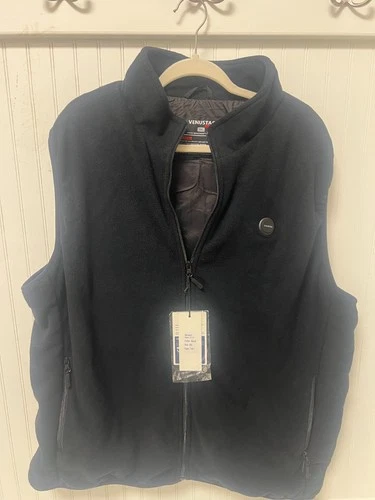 Venustas Heated Fleece Vest Mens 3XL With Battery Pack - product listing photo