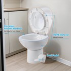AplusChoice Low Profile Camper Toilet Porcelain Enamel Gravity Flush Bidet Spray — photo 2