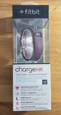 FitBit Charge HR Wristband - Purple- Heart Rate Activity Tracker - Large Size