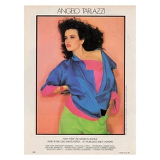 Angelo Tarlazzi 80s Fashion La Costa Home Facial Vintage Magazine Print Ad 1983