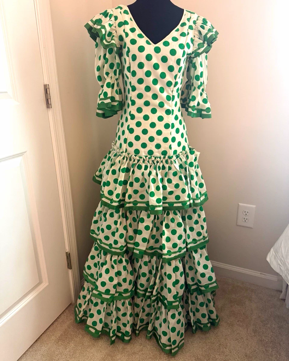 green flamenco dress products for sale Indianwear Bridalwear Asianwear Designerwear Pakistaniwear in BROMLEY