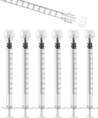 1Ml Luer Lock Syringes without Needle - Syringe with Cap, Sterile Individually S