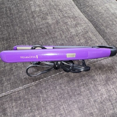 Remington S5500 1  Flat Iron Hair Straightener Purple Less Static Ceramic Plates