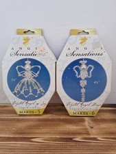 Ornament Sensations Pearl Angels Set Of 2 Angel Of Joy Angle Drop 2 Box Lot NiB