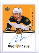 2023-24 Upper Deck Boston Bruins Centennial Bear Tracks - Sean Kuraly AUTO