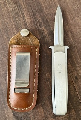 Vintage Smith & Wesson Model 6042 Swing Blade Boot Knife Stainless NICE!! 