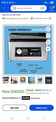 #ad Avid Armor Ultra Series USV20 Chamber Vacuum Sealer Automatic Bag Cutter $325.00