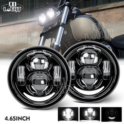 LED Doppelscheinwerfer Motorrad für Harley Fat Bob FXDF 2008-2017 Twin Headlight