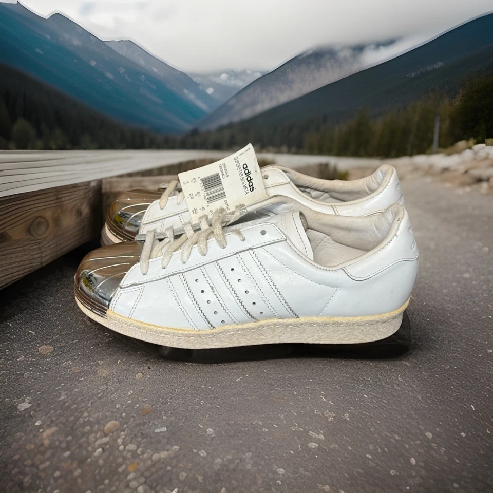 Adidas Superstar 80's metal Toe Shoes Sneakers  Men Sz 7 W Shoes Sz 8 D67592 - Image 2 of 4