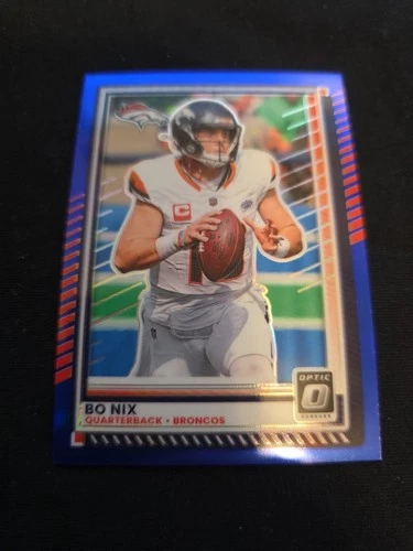 2025 Optic Blue Bo Nix /249 Denver Broncos 2nd Year Color Match