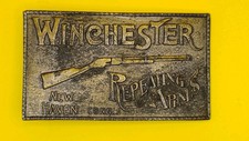 Vintage Winchester Repeating Arms Belt Buckle - Made by Lewis Buckles Chicago