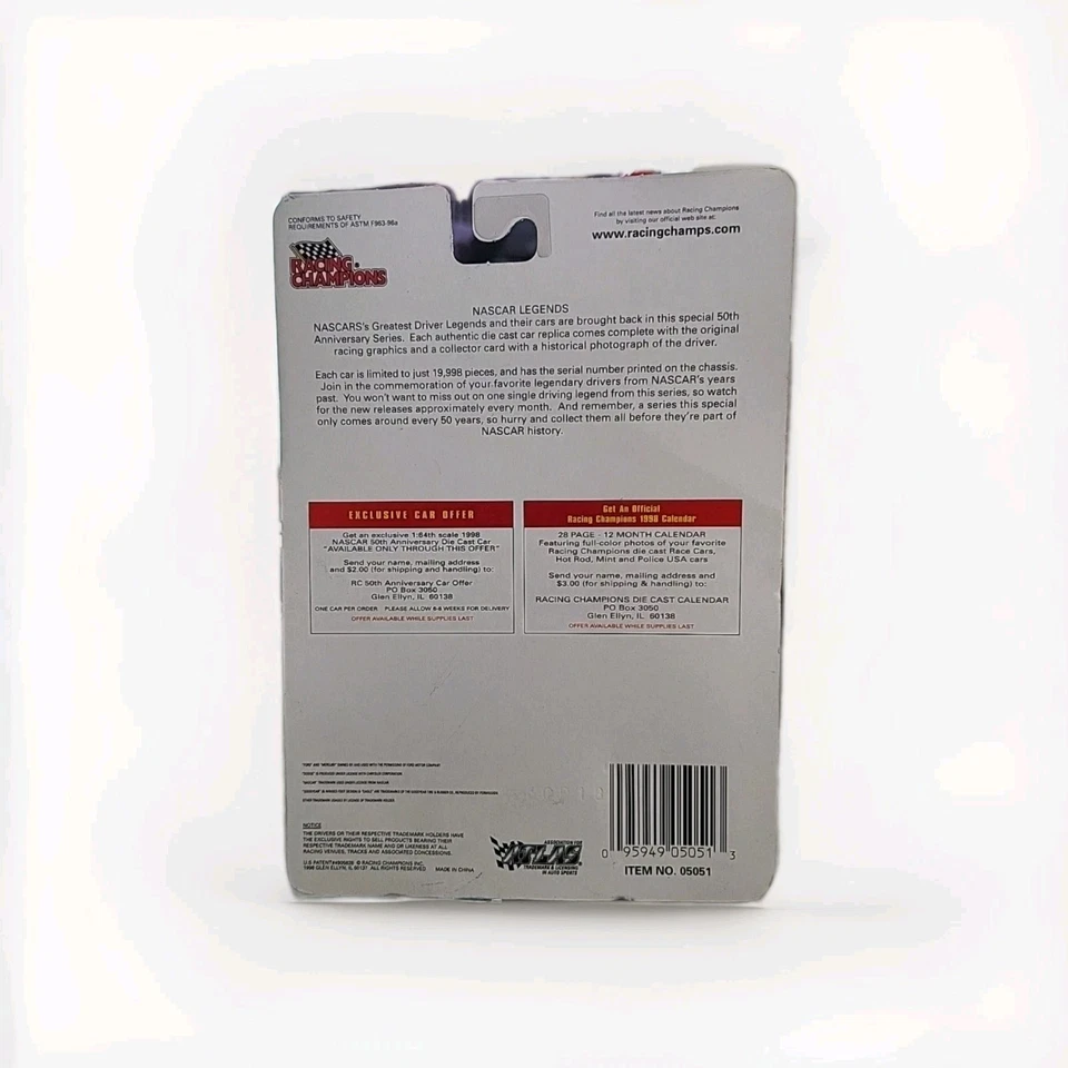 1:64 Scale Car 1998 NASCAR LEGENDS #17 Ford Galaxie DAVID PEARSON #1 of 19,998 - Image 3 of 3