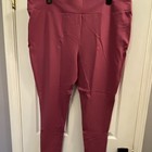 Terra & Sky Plus Size 3X High Rise Solid Ankle Leggings Pink 27" Inseam — photo 3
