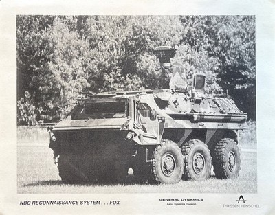 General Dynamics NBC Reconnaissance System Brochure Promotional Paper