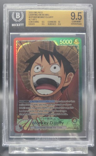 Monkey.D.Luffy (Alternate Art) graded BGS 9.5 for sale on eBay