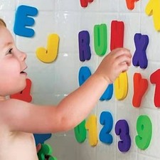 36 szt. Wanna Łazienka Edukacja Zabawki edukacyjne Piankowe litery Naklejki alfanumeryczne