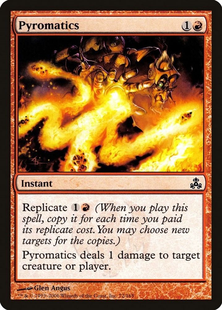 2006 Magic: The Gathering: Guildpact - Pyromatics (#72, Common, Near Mint)