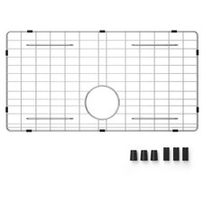 27-9/16" x 14-9/16" Sink Protector, Rear Drain with Corner Radius 3/16", Sink...