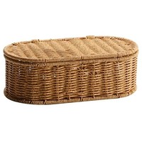 Aufbewahrungskorb Aus BöHmischem Rattan-Imitat - Gewebte Aufbewahrungsbox, 4412