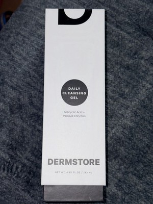 DERMSTORE Daily Cleansing Gel Salicylic Acid Papaya Enzymes 4.85 fl oz / 143 ml