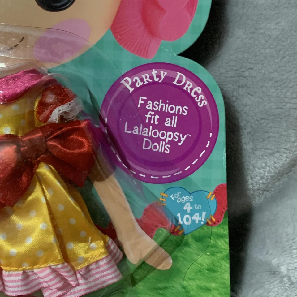 Lote de 3 Ropa Muñeca Lalaloopsy Vestido de Fiesta Pijama Traje de Baño MGA Nuevo Sellado Foto 4 de 4