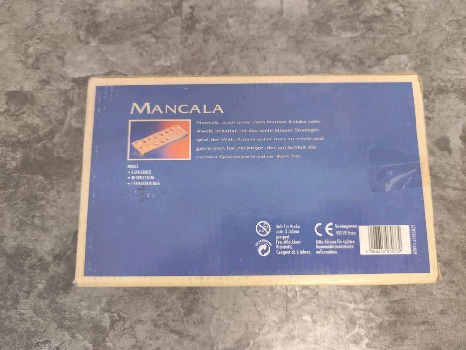 Kalaha Mancala Exklusiv Edition - Brettspiel - Brain Games  - Bild 3 von 3