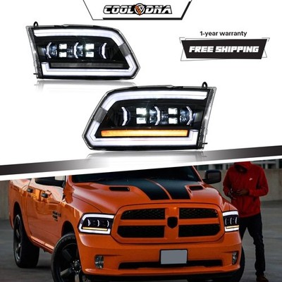 Paar Voll LED Scheinwerfer für Dodge RAM 1500 2500 3500 09-18 Frontscheinwerfer