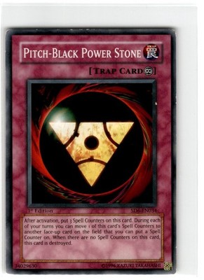 Yu-Gi-Oh! Pitch-Black Power Stone 1st Edition SD6-EN034 Moderately Played Common