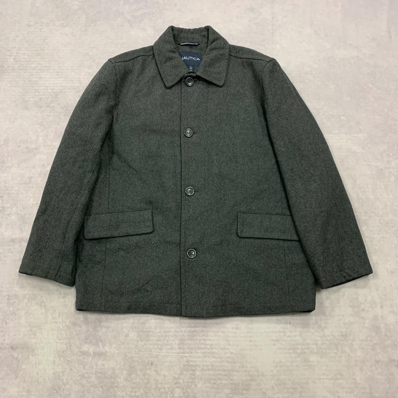 Nautica Men's L Wool Pea Coat for Outdoor Wear