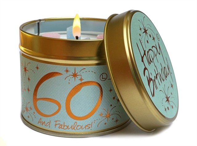 Happy Birthday 60 - Scented Tin Candle (General merchandise)