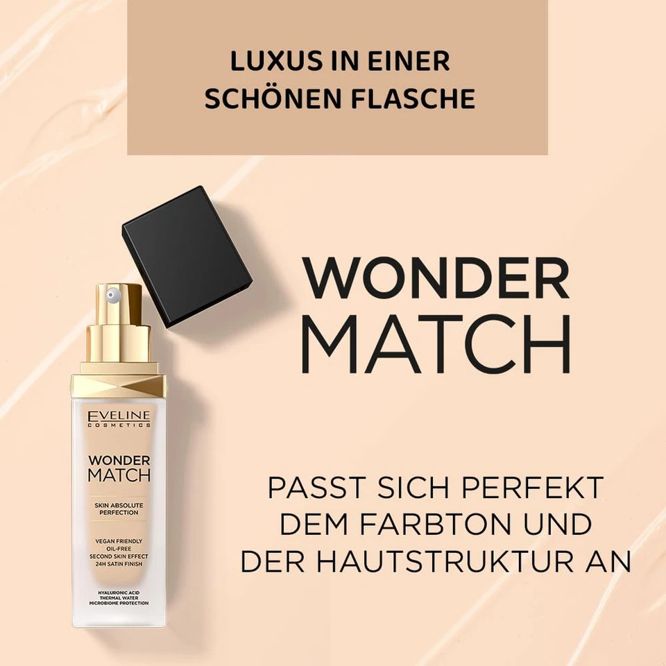 Eveline Cosmetics Wonder Match Luxury Face Primer 30ml 12 Light Natural - Image 2 of 4