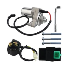 3 Bolt Starter Motor & Solenoid Relay & CDI for 50cc 70 cc 90cc 100 cc 110cc ...