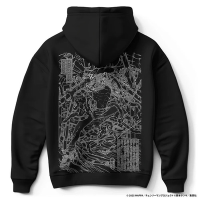 #ad #ad Chainsaw Man Ukiyoe Woodblock Print Typhoon Devil Corridor Breaker Hoodie $199.00