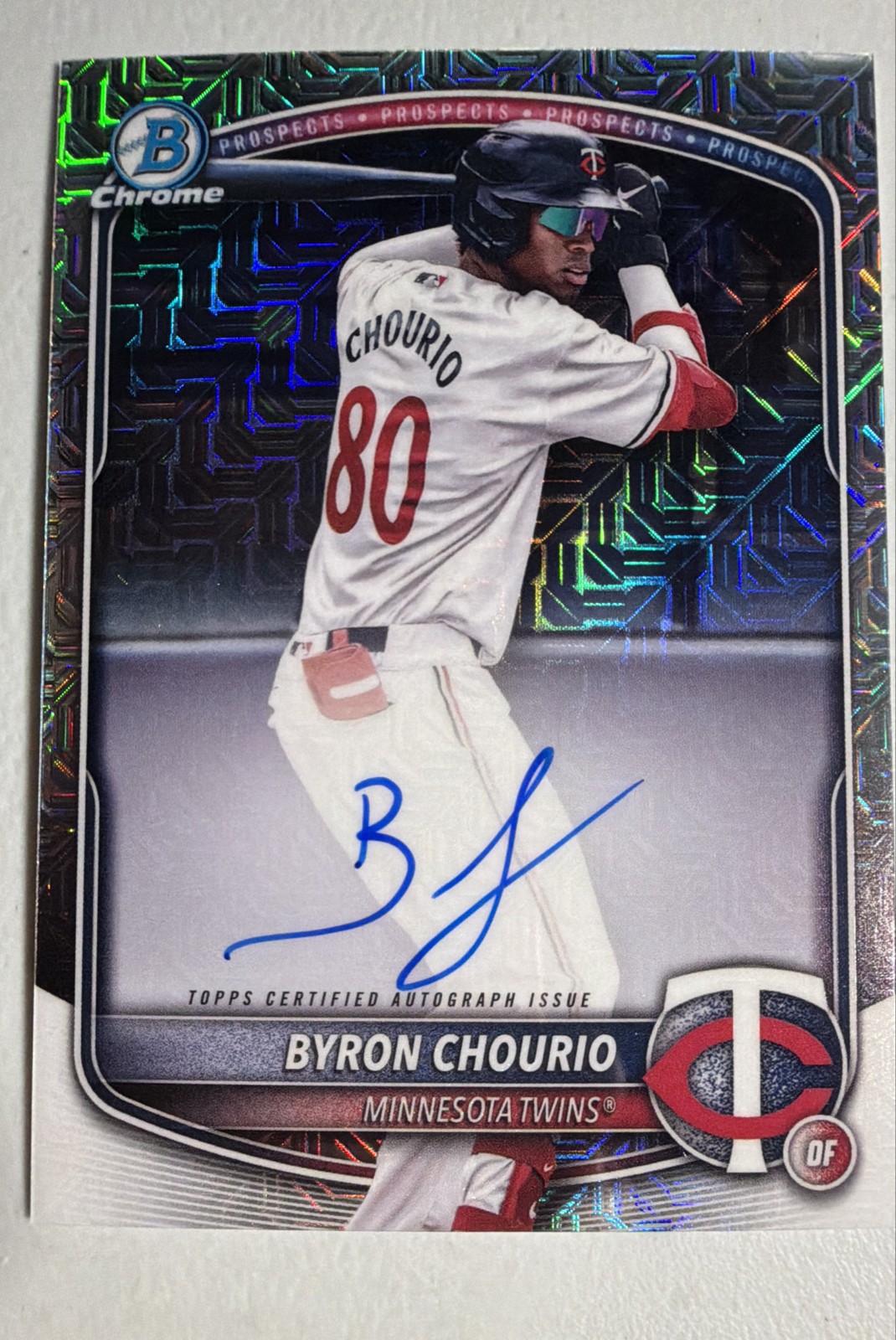 2025 Bowman - Chrome Prospect Mega Box Autographs Byron Chourio #BMA-BC (AU, RC)