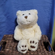 Chosun White Bear Plush Stuffed Animal Floppy Rare Weighted Bottom Super Soft