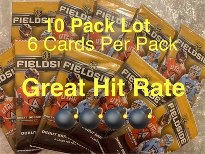10 Sealed Packs 2024 Fieldside PLL Lacrosse Trading Cards (HIGH HIT RATE)