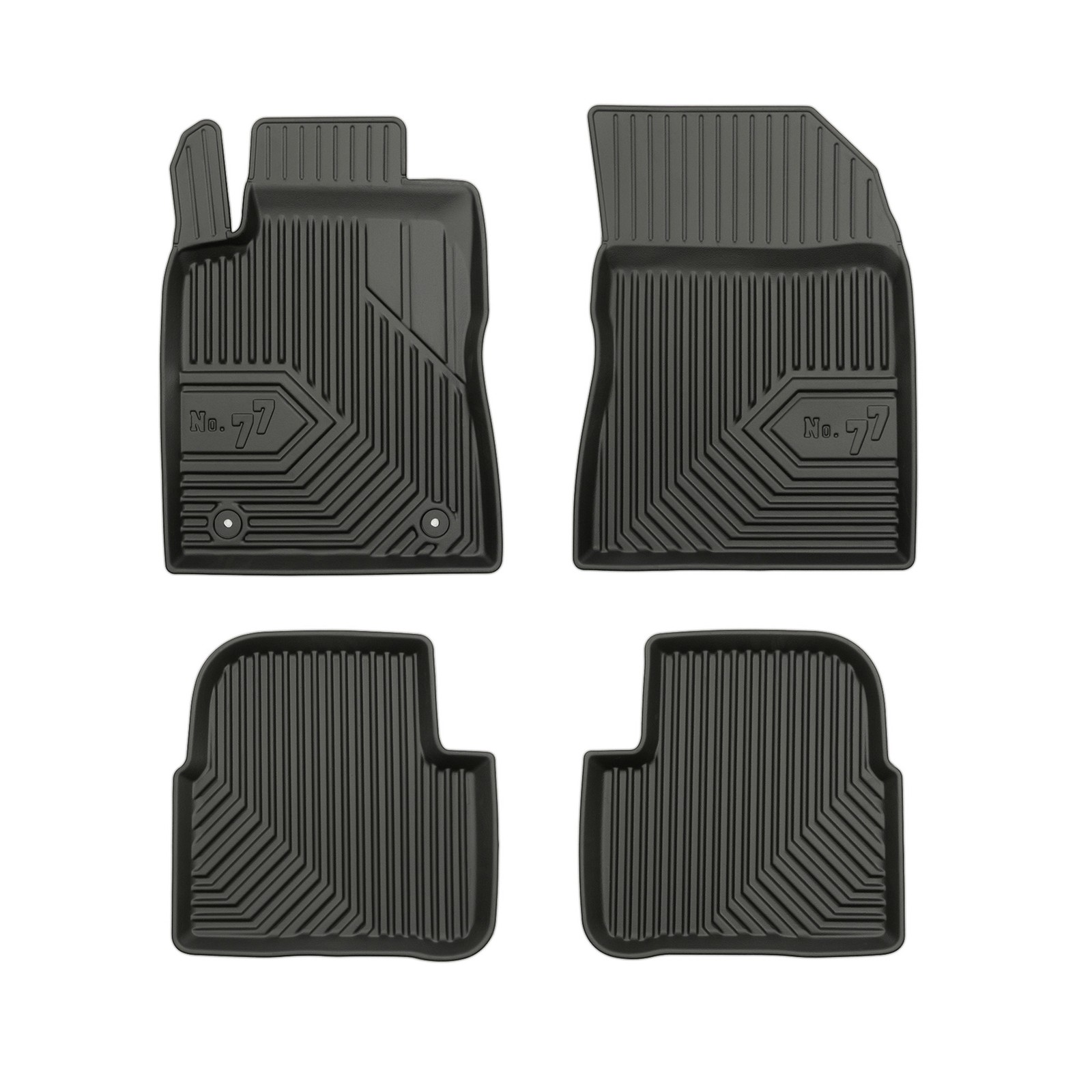 Tapis auto Citroen C3 III 2016-2024 étanches 4 pièces en TPE
