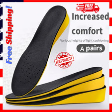 Men Women Invisible Height Increase Insoles Heel Lift Taller Shoe Inserts Pad US