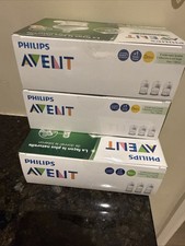 Phillips Avent Glass Bottles Set of 9 6x 4oz, 3x 8oz New Sealed