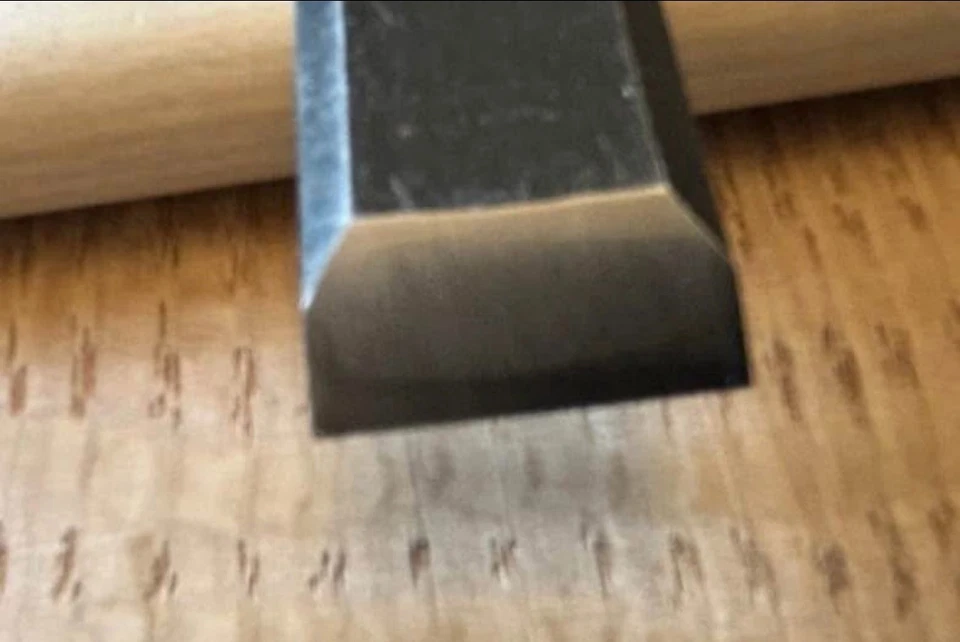 Cincel de emparejamiento japonés, Yukihiro Tataki Nomi 18 mm (3/4") afeitadora afilada gran usuario Foto 4 de 4