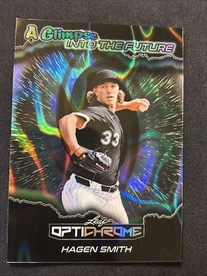 2025 Leaf Optichrome Hagen Smith 1/1 Black Parallel Chicago White Sox