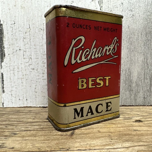 Vintage Richard’s Spice Tin - Mace-Portland Oregon Advertising - Picture 2 of 9