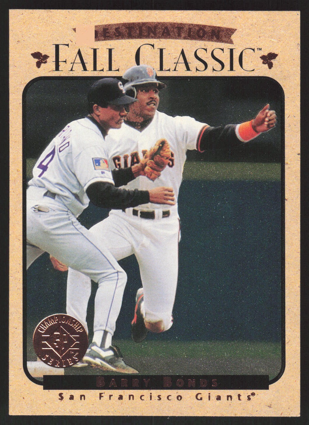 1995 SP Championship Barry Bonds #9 Destination Fall Classic FD